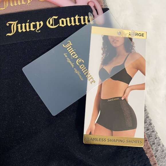 Juicy Couture Shapewear Seemless Shaping 3 Piece Panty Shorts NWT Size Large - Picture 3 of 4